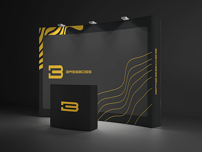 Trade Show Booth Design for Speaker Brand booth graphic design mock up music