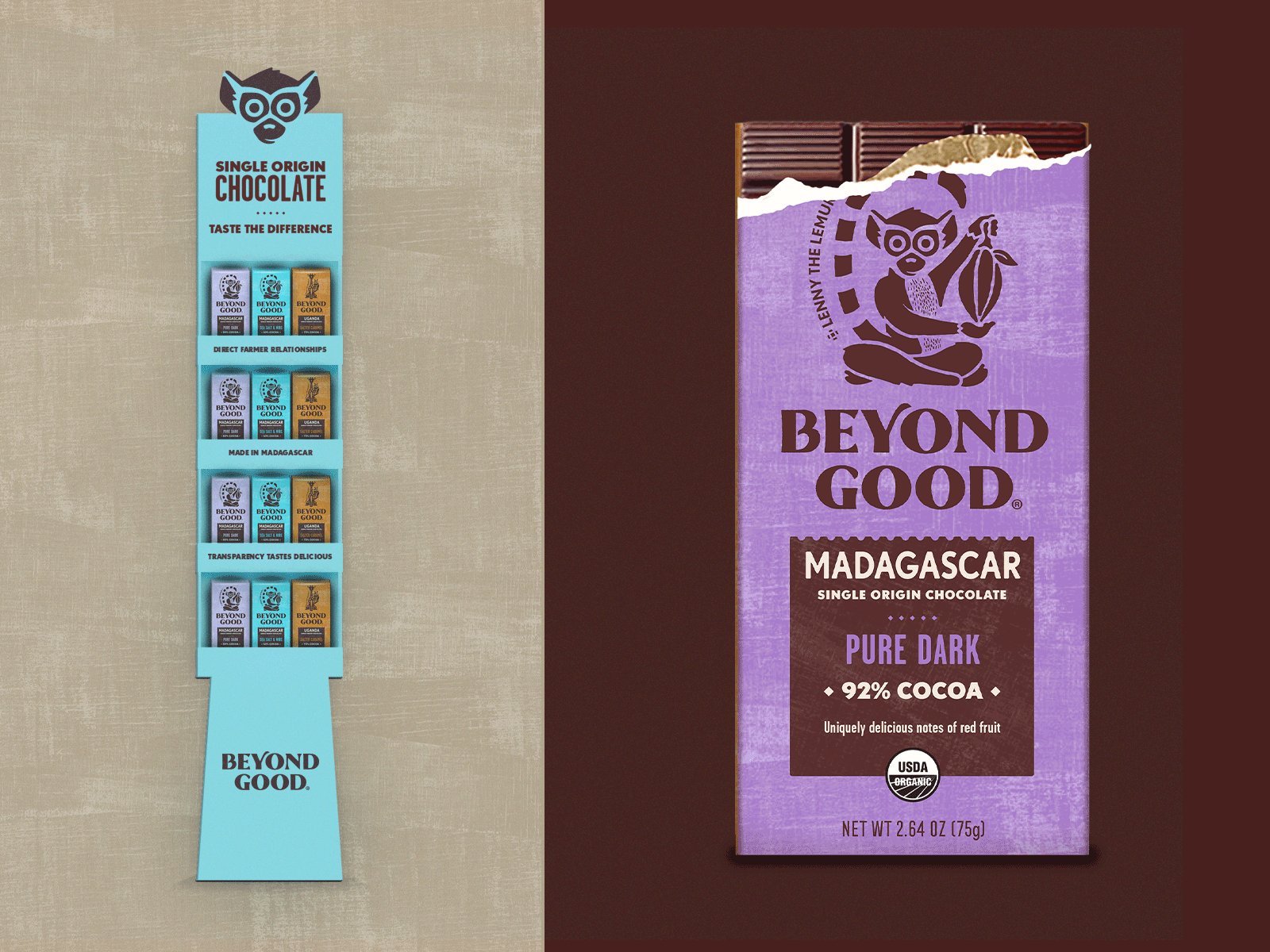 Chocolate Bar Label Design branding food graphic design package design