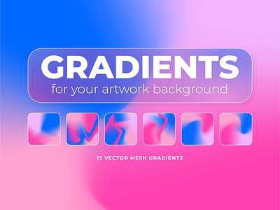 Free Blue & Pink Gradients Pack branding design free freebie graphic design illustration logo ui vintage