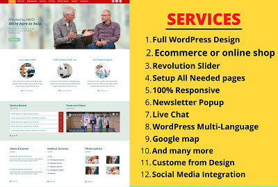 I will create a modern and responsive WordPress website design elementor elementorwebsite wordpress wordpresswebsite