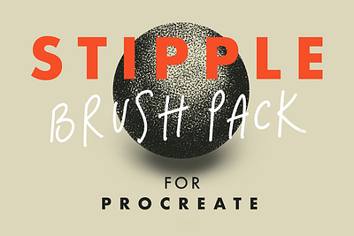 Free Procreate Stipple Brush Pack branding design free freebie graphic design illustration logo motion graphics ui vintage