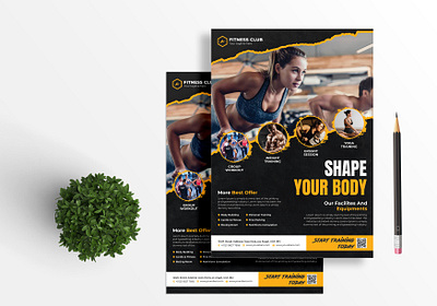 Fitness Flyer graphic design martial arts flyer