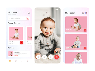 Adopt Child Mobile Application adopt adoptchild application boy branding child color design family girl life mobileapp orphanage parents social ui uidesign uiux ux uxdesign