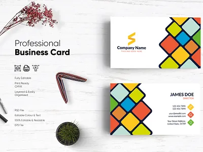 Modern Visiting Card Design-69 design flat design modern design professional business card professional design visiting card visiting card design visitingcard