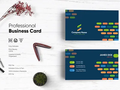 Modern Visiting Card Design-72 design flat design modern design professional business card professional design visiting card visiting card design visitingcard