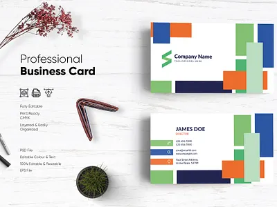 Modern Visiting Card Design-70 design flat design modern design professional business card professional design visiting card visiting card design visitingcard