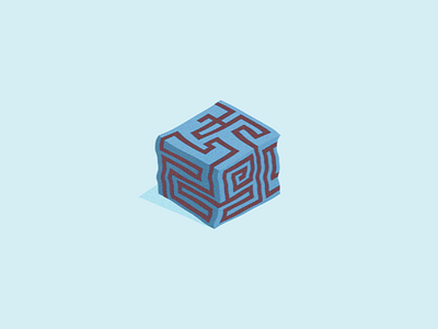 A-maze-cube 2.5d 2d after effects animation arcade cube design effect futuristic game gif icon illustration isometric loop maze motion motion graphics nft process