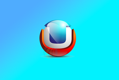 3D U letter logo design template animation branding design graphic design illustration logo motion graphics vector