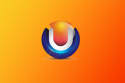 3D U letter logo design template animation branding design graphic design illustration logo motion graphics vector