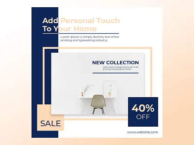 Social Media Post Design ad design banner facebook ad facebook post furnirure furniture banner google ad banner graphic designer illustration instagram ad instagram post design modern banner social media design social media post ui web banner