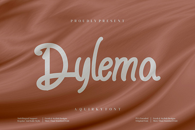 Dylema font branding design font illustration letter logo typography ui ux vector