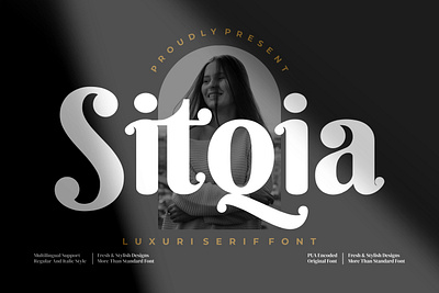 Sitqia Font branding design font illustration letter logo typography ui ux vector