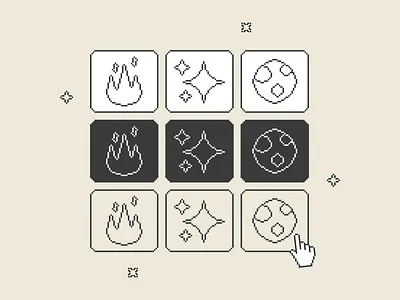 Drag & Drop Illustrations 👾 art choice choose design icons illustration kapustin pixel resources search set vector