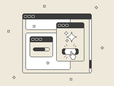 Drag & Drop Illustrations 👾 art click design illustration interface kapustin loading pixel resources set vector