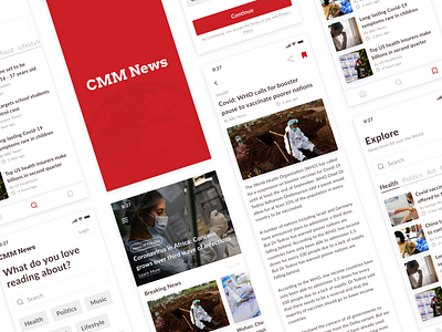 News Mobile App branding design logo mock up mock up mockup news ui ui design uiux