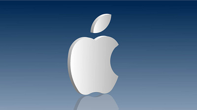 Apple Logo 3d branding graphic design icon illustration logo vector
