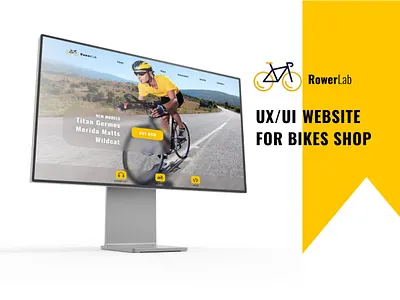 UX/UI Website Bikes Shop bikes branding design figma graphic design illustration landing landing page logo minimalism tilda ui user experience user interface ux uxui web website yellow black