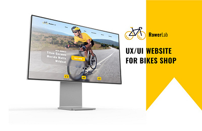 UX/UI Website Bikes Shop bikes branding design figma graphic design illustration landing landing page logo minimalism tilda ui user experience user interface ux uxui web website yellow black