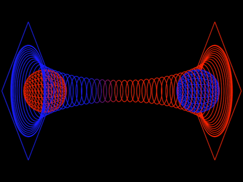 Einstein–Rosen Bridge astrophysics blackhole cosmology cosmos creativecoding education einstein gif interstellar looping math nft physics science space teaching