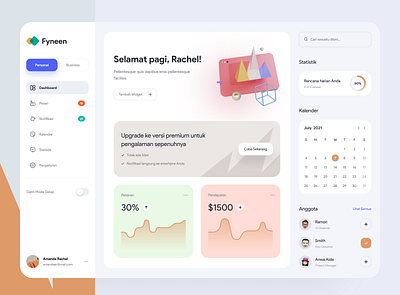 Task management dashboard - Exploration chart dashboard design desktop exploration icon management minimalist project simple statistic task team ui userinterface web