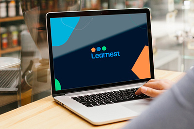 Learnest brand branding design e learning education elearning identity learn logo shapes technology website