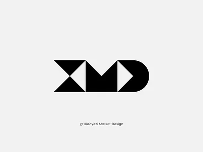 XMD branding design geometry icon illustration logo xmd 品牌