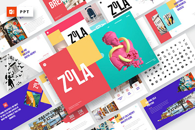 ZOLA - Contemporary Creative Presentation Templates clean colorful company corporate design google slides keynote modern multipurpose multipurpose template photography pitch deck portfolio presentation studio template unique web design web development website