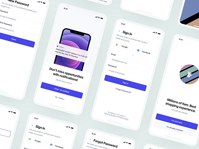 Cervo ✦ E-commerce App UI Kit clean e commerce app fashion app figma mobile mobile app mobile app ui kit modern onboarding pixel perfect premium shopping app sign in ui kit