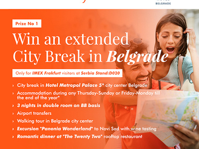 Win a City Break in Belgrade banners adventure banner city break sweet tourism travel
