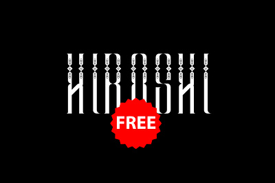 Free Hiroshi Font branding clothing decorative display display font elegant fashion font fonts free free download free downloads freebie lettering logo script style stylish typeface typography