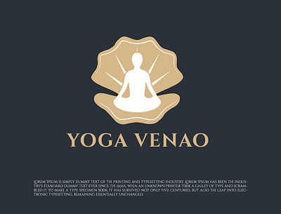 Yoga Logo branding flat logo graphic design logo logo maker shell logo unique logo yoga logo yoga shell logo