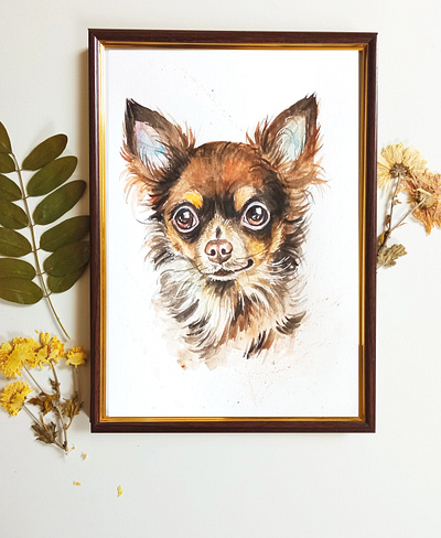 Custom watercolor pet portrait, memorial portrait, pet loss gift art dog painting pet pet loss pet portrait portrait watercolor