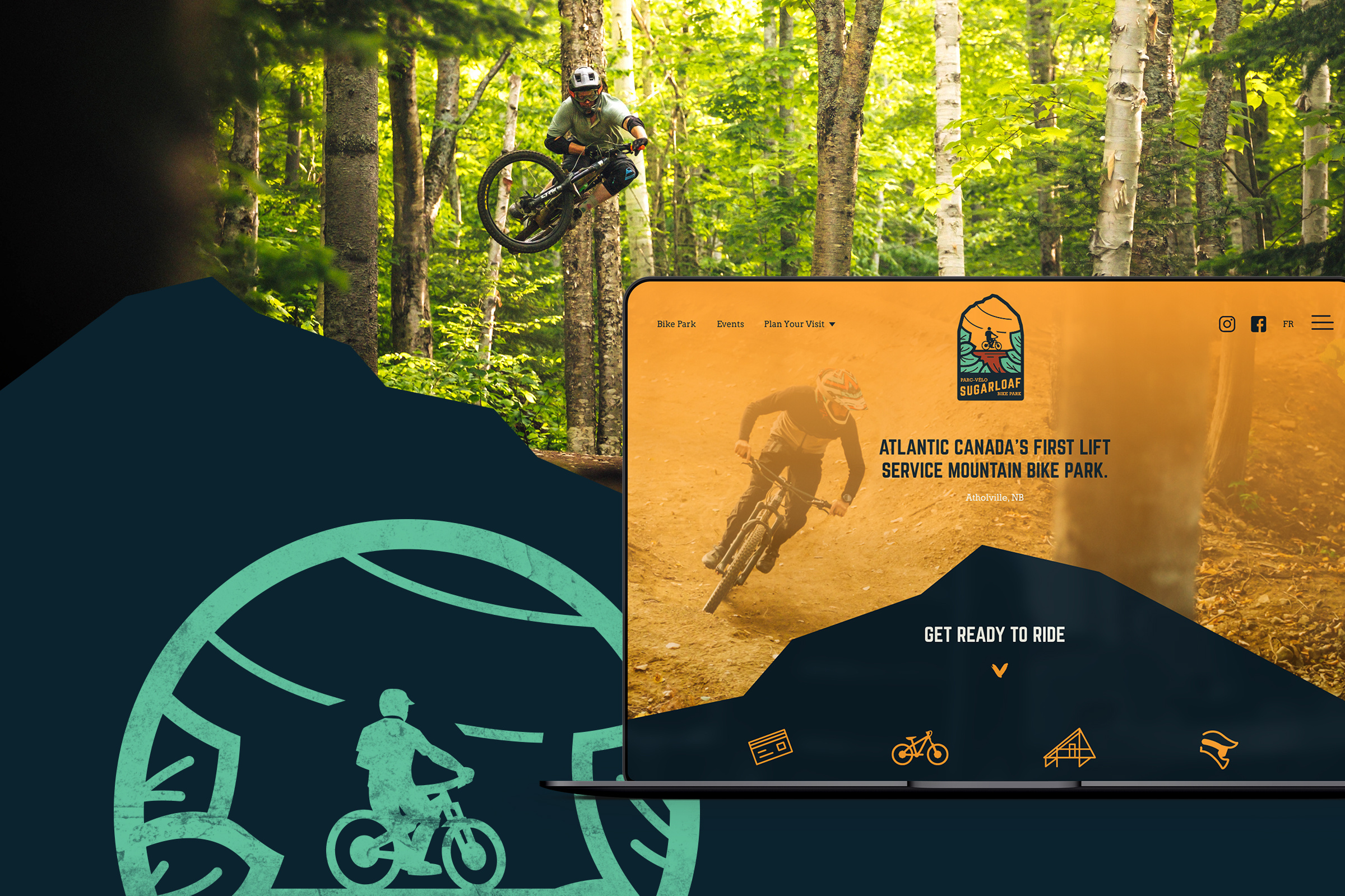 Sugarloaf Bike Park Website bike park branding design downhill graphic design madewithxd mountain bike mountain bike website mountain biking mountain biking website mtb mtb festival mtb website photography ui ux web design wordpress