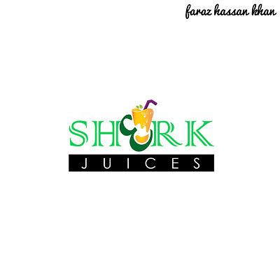 Sherk Juices Logo Design By Faraz Hassan Khan | Portfolio | FHK branding design designer faraz hassan khan graphic design illustration logo logofolio minimal portfolio ui ux vector