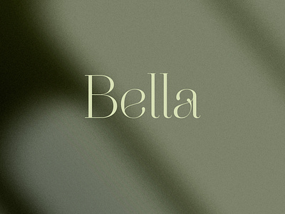 Bella beauty bella brand design branding ligatures logo logo design logomark typography