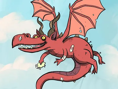 Dragon cartoon cartoon illustration illustration illustration art illustrator