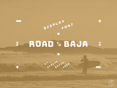 Road To Baja - Display Font branding creative market desert design font illustration logo motorcycle sans serif typeface vector