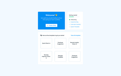 Getting Started experience ui ux