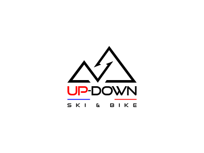Up-Down branding design illustration logo typography vector