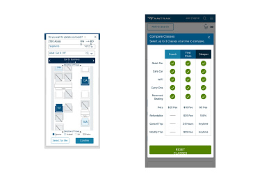 Amtrak Booking Screens 2 app clean design ui ux