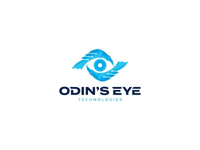 Odin's Eye branding design illustration logo technology typography vector