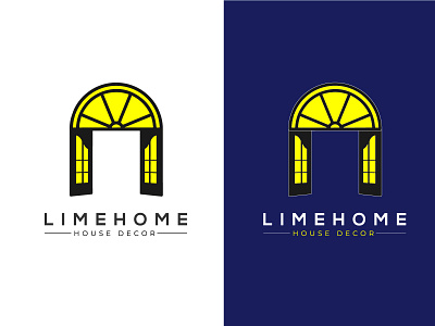 LimeHome House Decor branding creative design illustration illustrator logo logo design photoshop vector