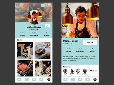 Daily UI Day 6 User Profile branding dailyui design ui