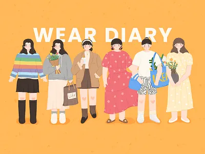 WEAR DIARY design illustration
