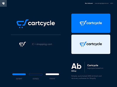 cartcycle logo branding c cart cart logo clean logo logo logo design logo designer marks modern logo negative space startup logo visual identity