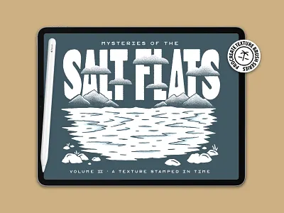 Salt Flats Vol. 02 - Procreate Texture Stamps brushes creative market design grain grainy graphic design gritty illustration procreate salty sandy stamps texture