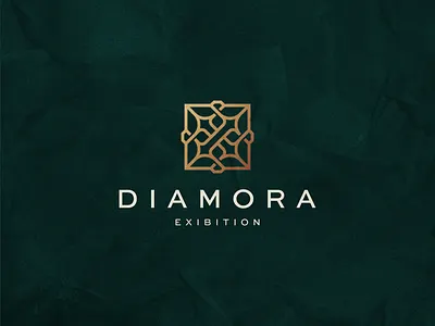 Diamora Exibition branding contest design diamond exibition icon jewellery jewelry logo luxury ring symbol vector