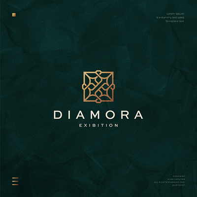 Diamora Exibition branding contest design diamond exibition icon jewellery jewelry logo luxury ring symbol vector