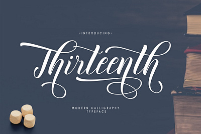 Thirteenth Script app blogger branding design graphic design illustration illustrations logo signatures typography ui ux vector weddingfont