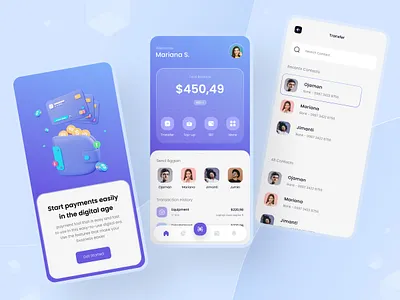 WaletKan | E-wallet UI mobile apps 3d 3dart app bank bank app banking banking app design finance finances finances app financial financial app fintech graphic design minimal mobile mobile design ui ux